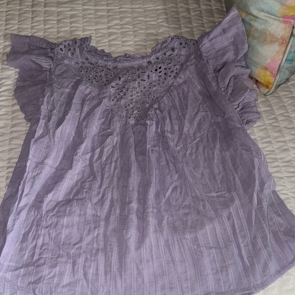 Lavender Lace Women's Top - Picture 1 of 5